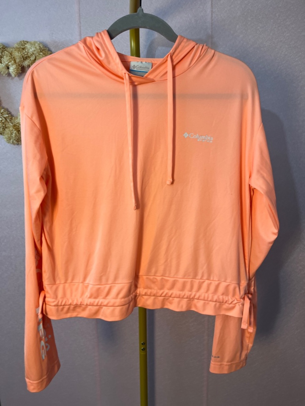 Columbia Peach Hooded Long-Sleeve Pullover